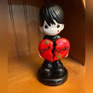 Gothic Cuties Handpainted Precious Moments "Love Stinks"